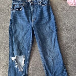 size 6 Abercrombie & Fitch The Ankle Straight Ultra High Rise